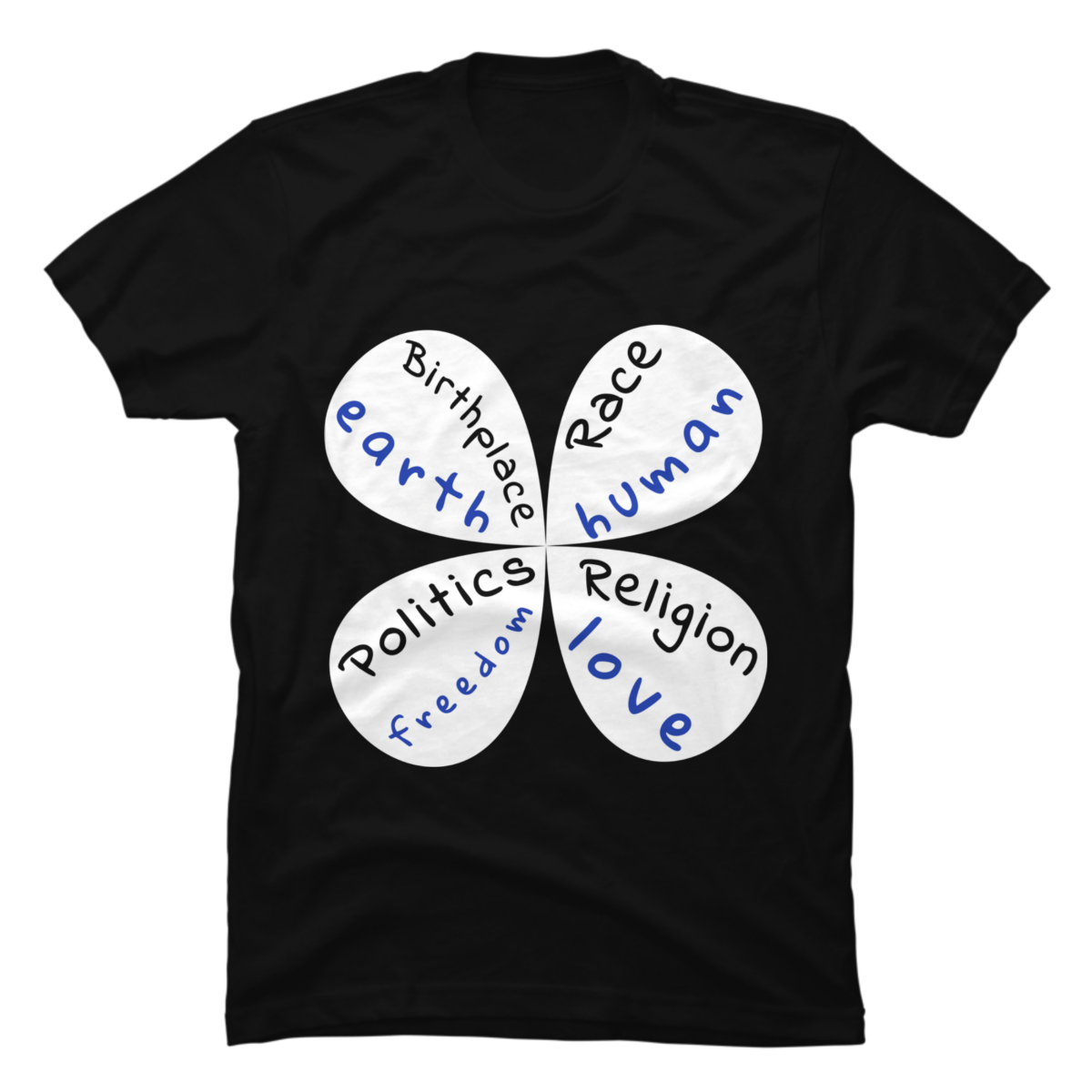 t-shirt, birthplace earth race human t-shirt, birthplace earth race human